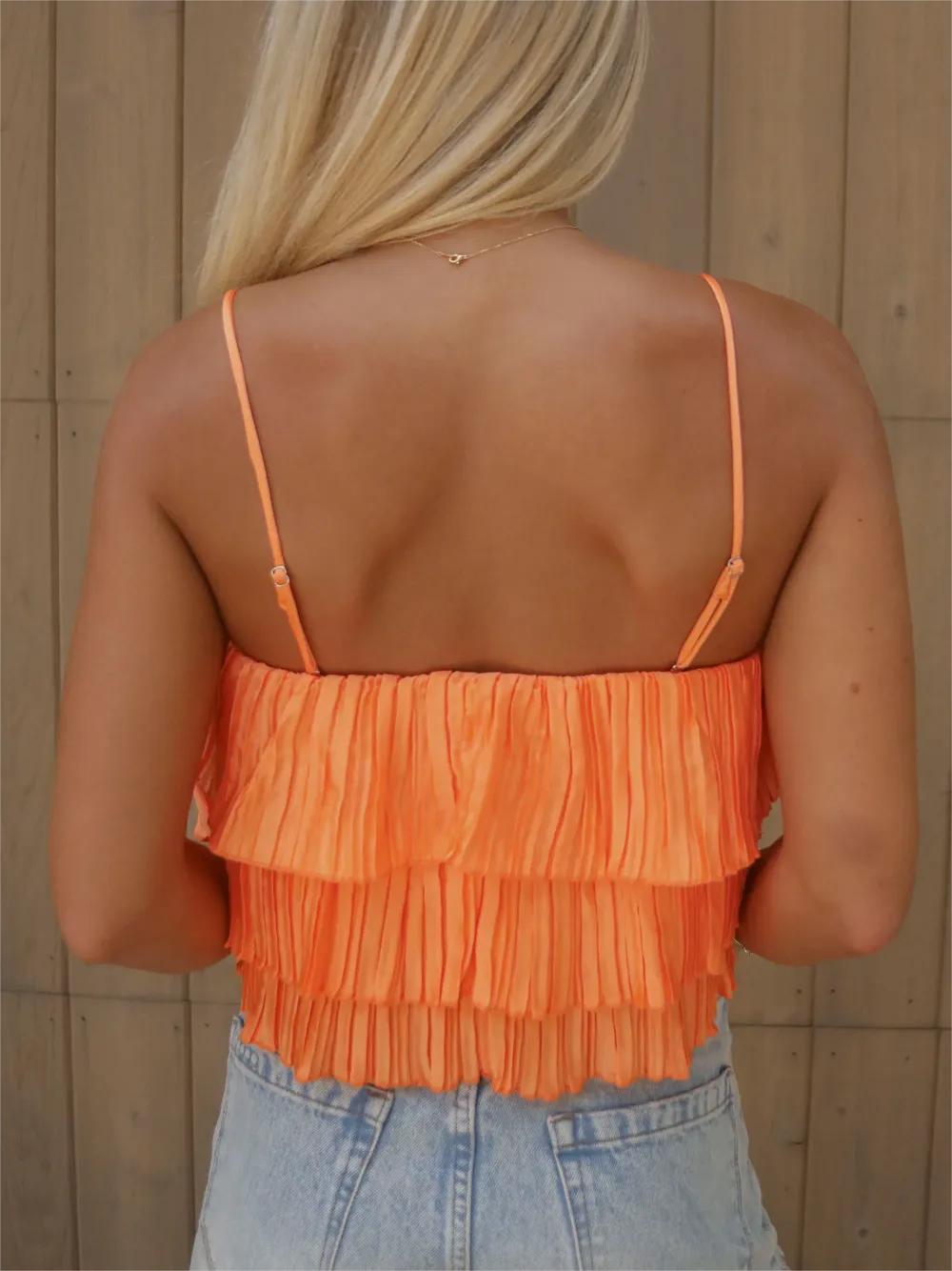 Strappy Ruffled Off Shoulder Top