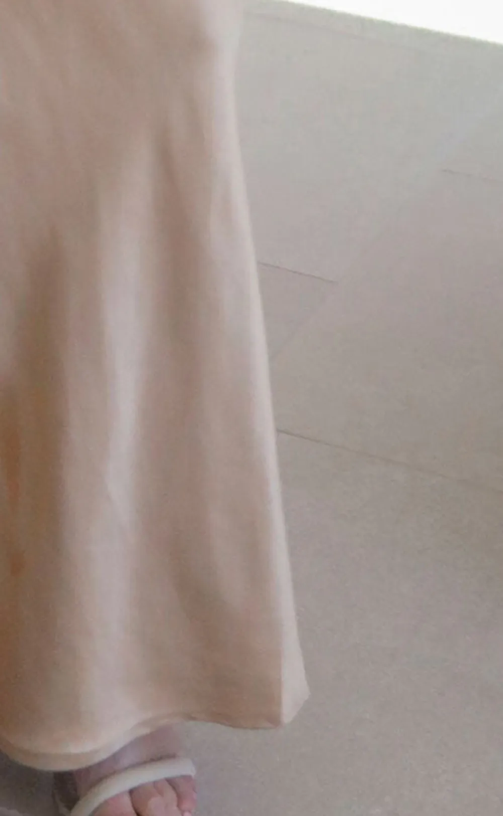 Beige V Neck Sleeveless Maxi Dress