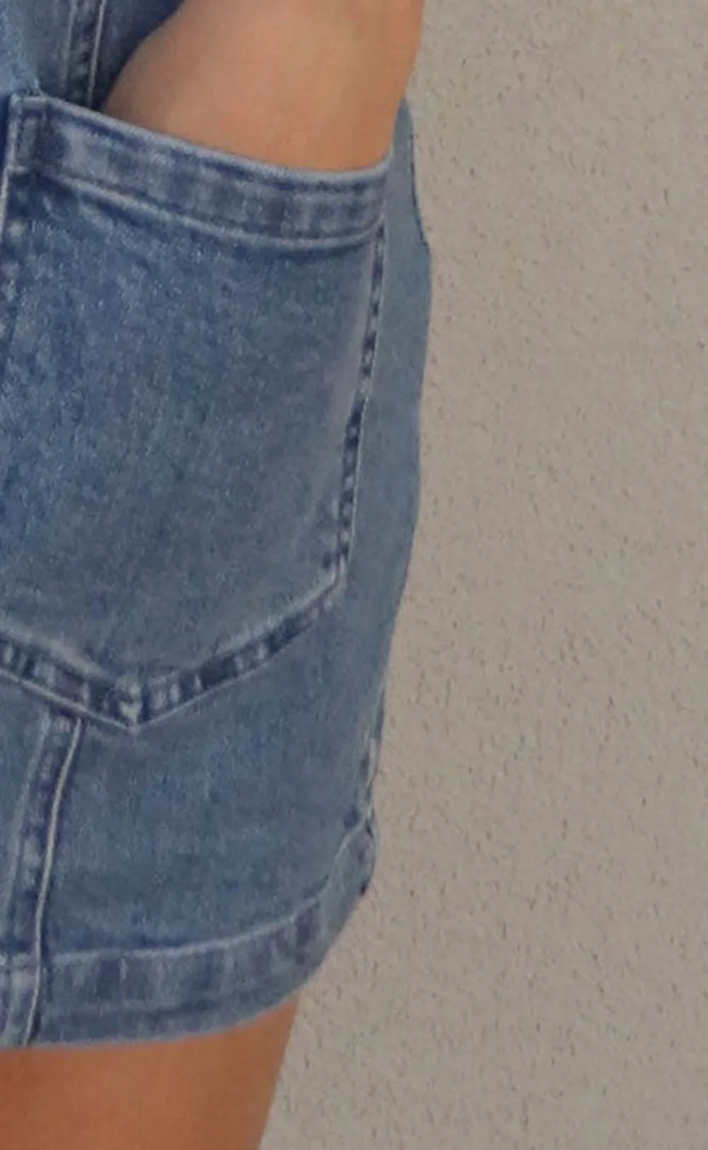 Denim Zip Front Short Dress